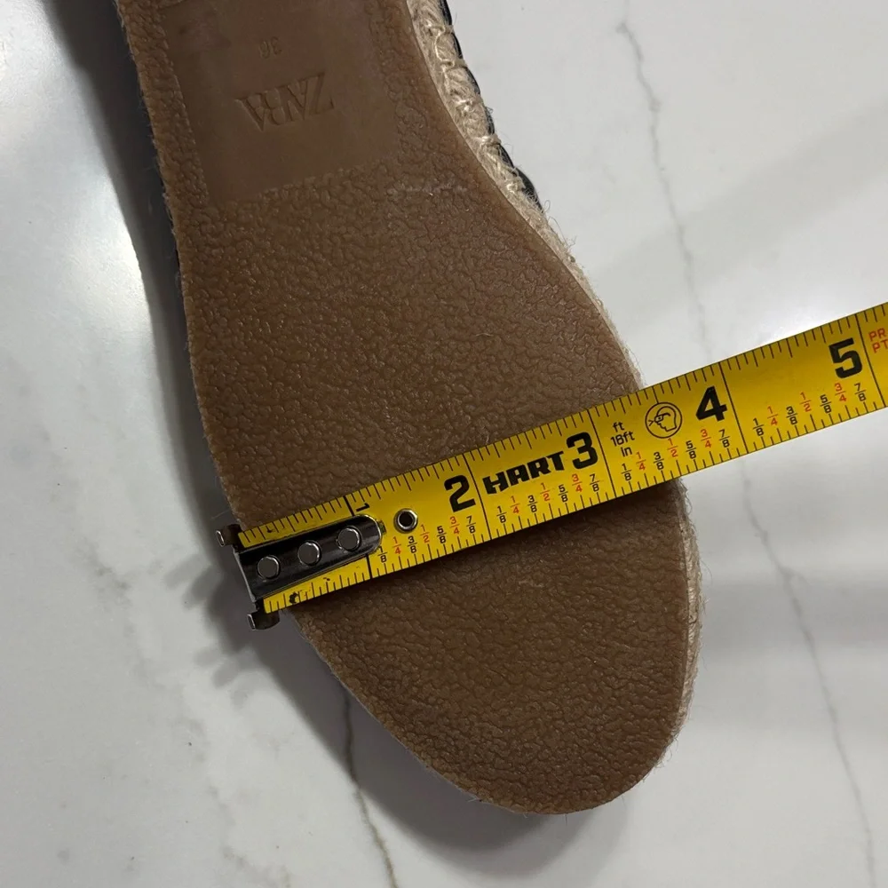 Zara MESH Elegant Black Espadrilles